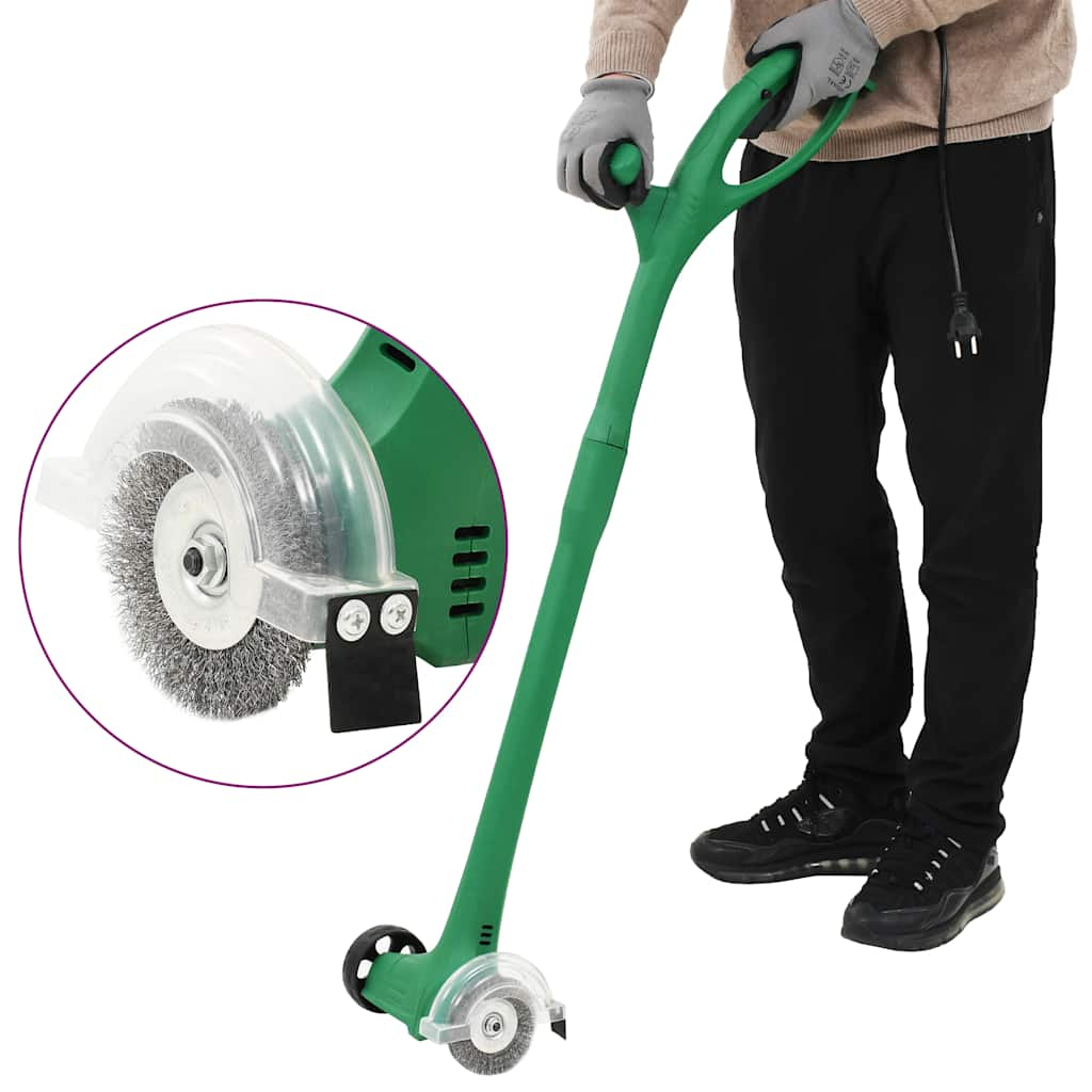 vidaXL Perie de buruieni electrică, verde, 140 W