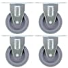 vidaXL fikseeritud rattad 4 tk, 75 mm