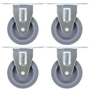 vidaXL fikseeritud rattad 4 tk, 75 mm