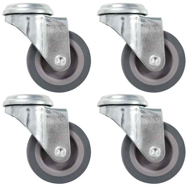 vidaXL poldiaukudega p&ouml;&ouml;rlevad rattad, 4 tk, 50 mm