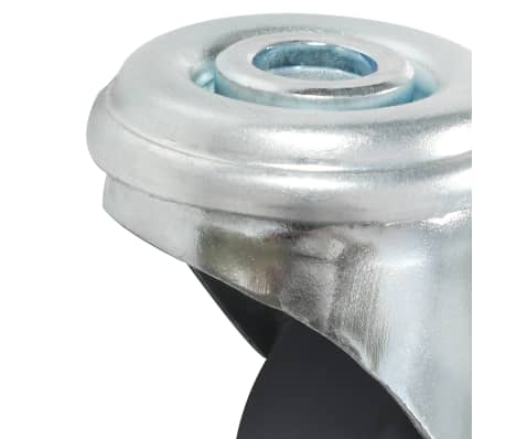 vidaXL 4x Ruedas Giratorias Agujero Pasador y Frenos Dobles Almac/én /Útil Industria Manipulaci/ón Materiales Resistentes Superficie Suave Robustas 75mm