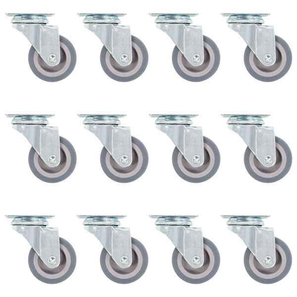 vidaXL p&ouml;&ouml;rlevad rattad 12 tk 50 mm