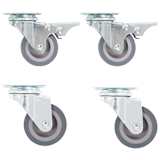 vidaXL Rodas giratórias 4 pcs 50 mm