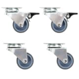 vidaXL Rodas giratórias duplas 4 pcs 50 mm