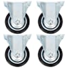 vidaXL fikseeritud rattad 4 tk, 75 mm