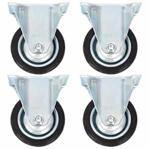 vidaXL fikseeritud rattad 4 tk, 75 mm