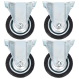 vidaXL Rodas fixas 4 pcs 75 mm