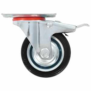 Otočná kolečka s dvojitou brzdou 4 ks 75 mm - obrázek 4