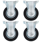 vidaXL Rodas fixas 4 pcs 100 mm
