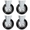 vidaXL fikseeritud rattad 4 tk, 200 mm