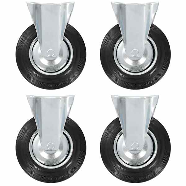 vidaXL fikseeritud rattad 4 tk, 200 mm