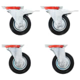 vidaXL Rodas giratórias 4 pcs 100 mm