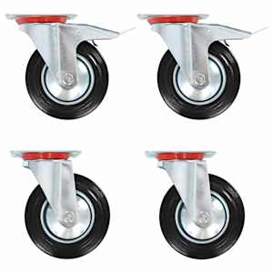 vidaXL p&ouml;&ouml;rlevad rattad 4 tk 160 mm