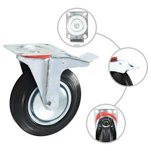 Otočná kolečka 4 ks 200 mm - obrázek 3