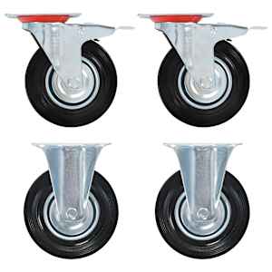 vidaXL m&ouml;&ouml;blirattad 4 tk, 125 mm