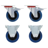 vidaXL Rodas 4 pcs 75 mm