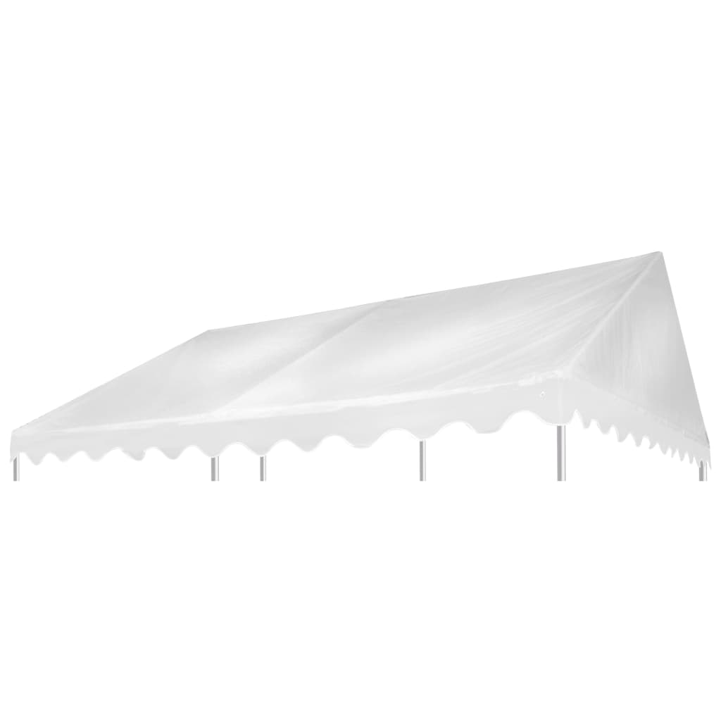 vidaXL Gazebo Top Cover PVC 500 g/m² 3x4 m White