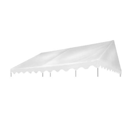 vidaXL Покрив за шатра, PVC, 500 г/м², 3x4 м, бял
