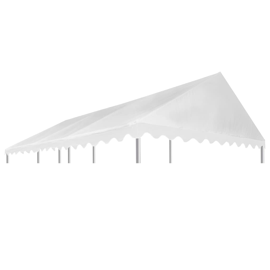 vidaXL Huvimajan katto PVC 500 g/m² 3×6 m valkoinen