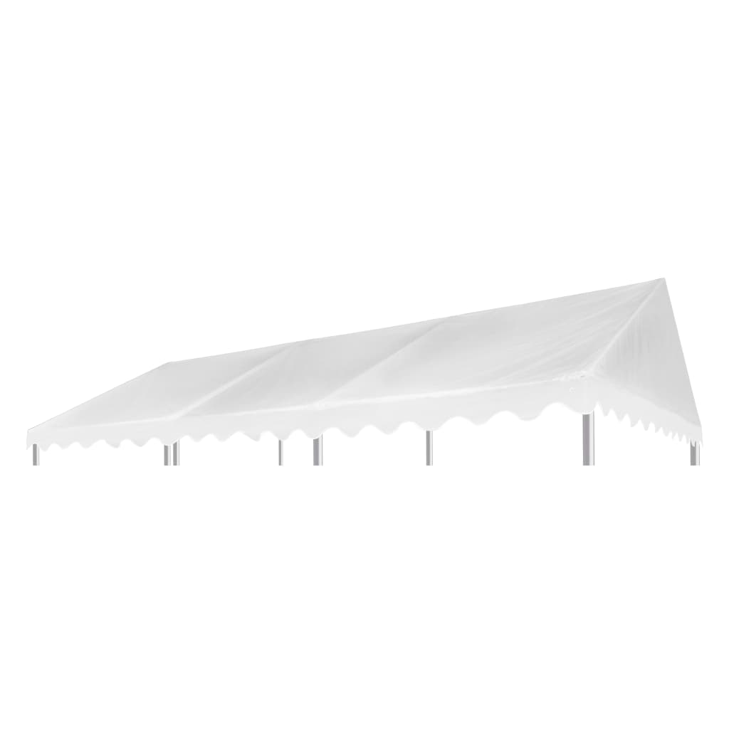 vidaXL Toile de toit de chapiteau PVC 500 g/m² 3x6 m Blanc