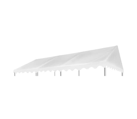 vidaXL Toile de toit de chapiteau PVC 500 g/m² 3x6 m Blanc