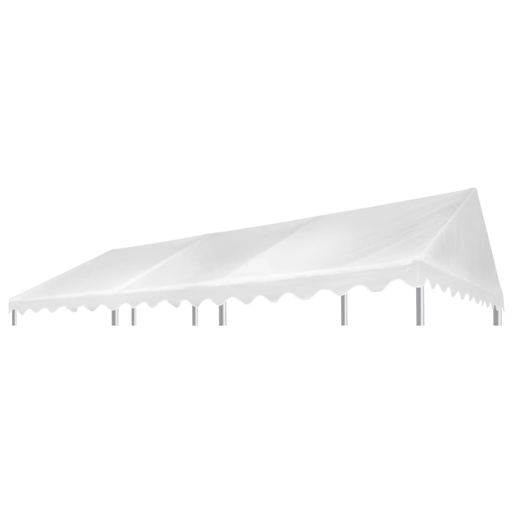 vidaXL Gazebo Top Cover PVC 500 g/m² 6x4 m White