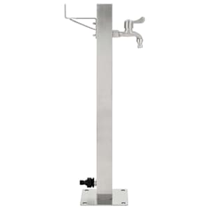 Zahradní sloupek na vodu nerezová ocel čtvercový 65 cm - obrázek 2