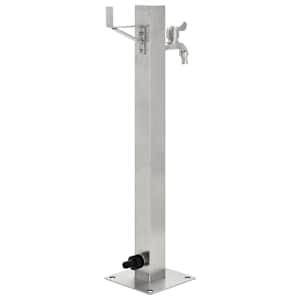 Zahradní sloupek na vodu nerezová ocel čtvercový 65 cm - obrázek 3