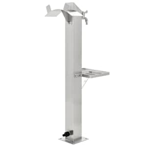 Zahradní sloupek na vodu nerezová ocel čtvercový 95 cm - obrázek 4