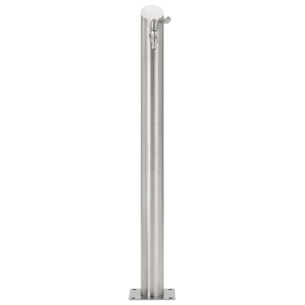 vidaXL Garden Water Column Stainless Steel Round 37.4"