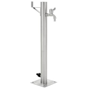 Zahradní sloupek na vodu nerezová ocel kulatý 65 cm - obrázek 1