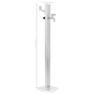 Zahradní sloupek na vodu 95 cm hliník - obrázek 8