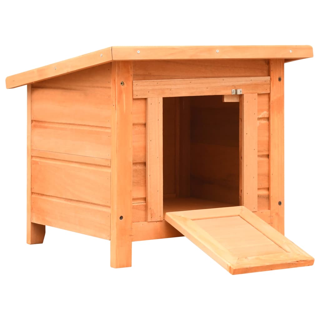 

vidaXL Cat House Solid Pine & Fir Wood 19.7"x18.1"x17.1"