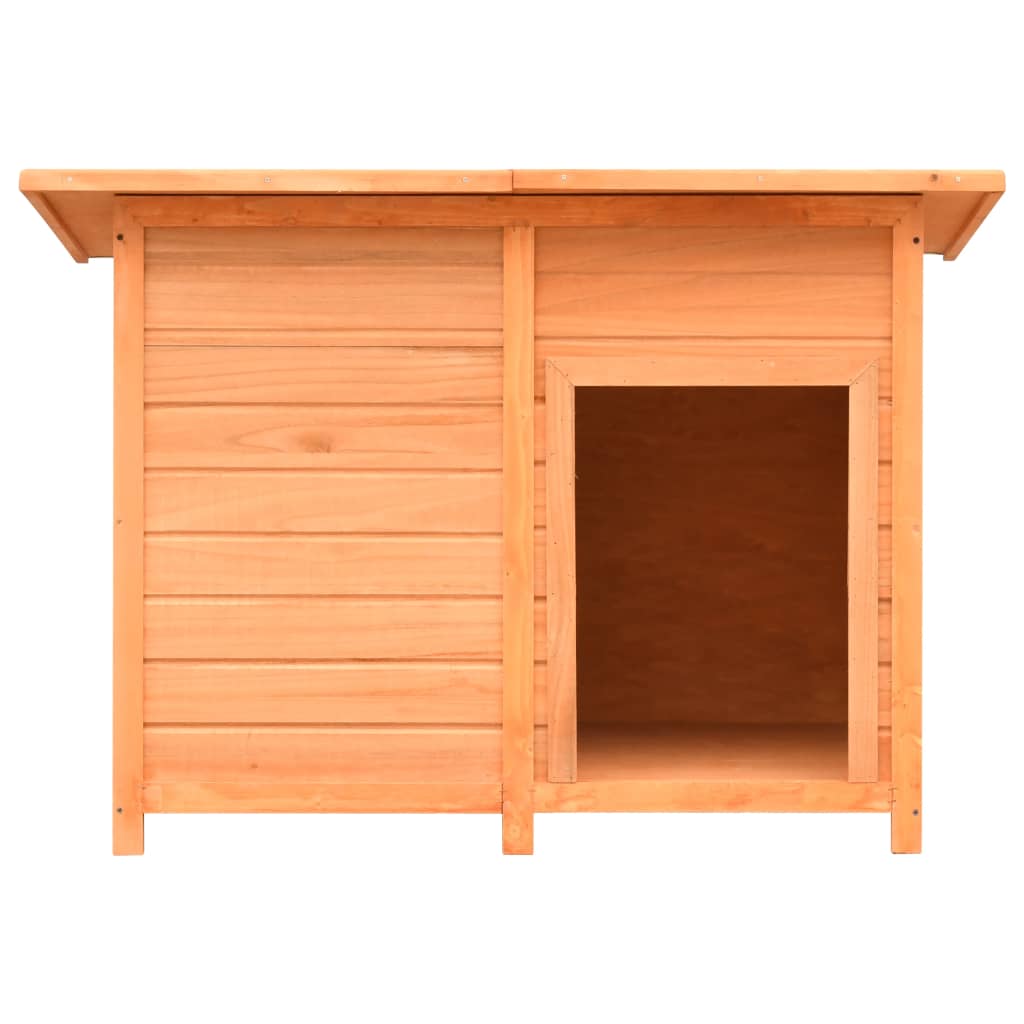 vidaXL Cușcă de câine, 120 x 77 x 86 cm, lemn masiv de pin și brad