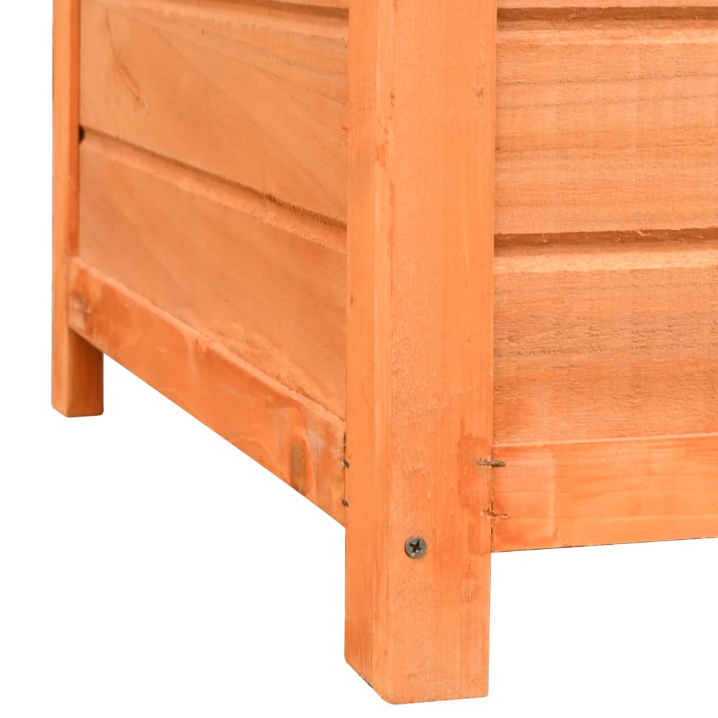 Niche d'extérieur en bois de pin et de sapin pour chien - 120x77x86 cm