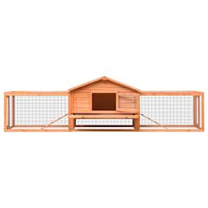 Králíkárna 310x70x87 cm masivní borové a jedlové dřevo - obrázek 3