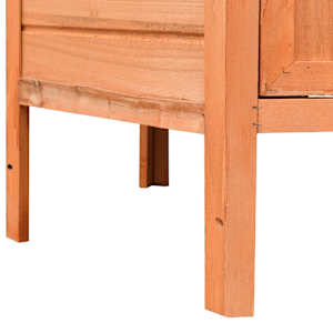 Kurník 126 x 117 x 125 cm masivní borové a jedlové dřevo - obrázek 6