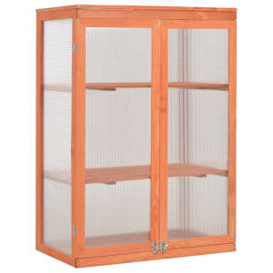 vidaXL kasvuhoone puidust 75x47x109 cm