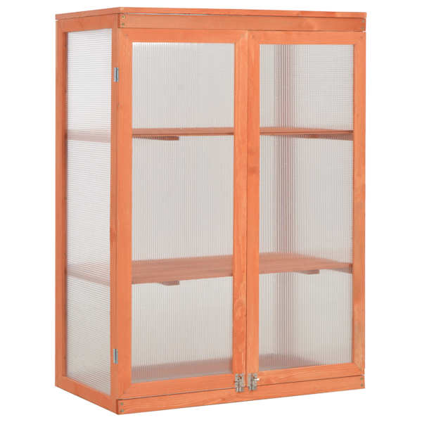 vidaXL kasvuhoone puidust 75x47x109 cm