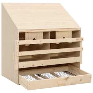 Snáškové hnízdo 2 boxy 63 x 40 x 65 cm masivní borovice - obrázek 4