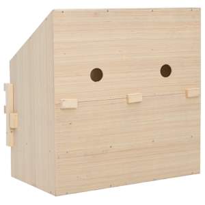 Snáškové hnízdo 2 boxy 63 x 40 x 65 cm masivní borovice - obrázek 7