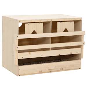 Snáškové hnízdo 2 boxy 63 x 40 x 45 cm masivní borovice - obrázek 1