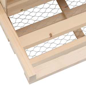 Snáškové hnízdo 2 boxy 63 x 40 x 45 cm masivní borovice - obrázek 9