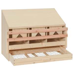 Snáškové hnízdo 3 boxy 72 x 33 x 54 cm masivní borové dřevo - obrázek 4