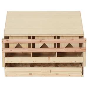 Snáškové hnízdo 3 boxy 72 x 33 x 54 cm masivní borové dřevo - obrázek 5