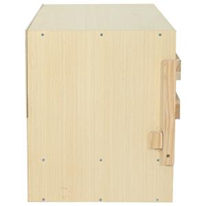Snáškové hnízdo 3 boxy 96 x 40 x 45 cm masivní borovice - obrázek 6