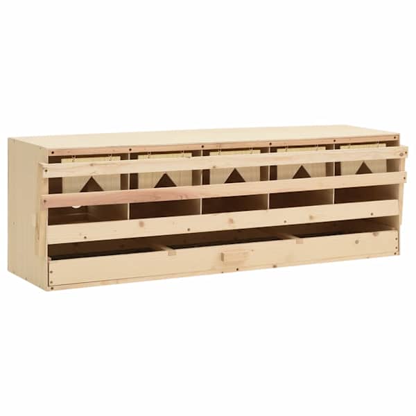 vidaXL kana pesakast 5 sektsiooniga, 117 x 33 x 38 cm, m&auml;nnipuit