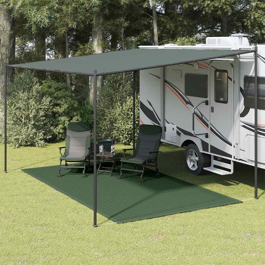 vidaXL Zeltteppich 250 x 400 cm HDPE Grün