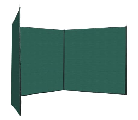 vidaXL Fence Windscreen HDPE 150x450 cm Green