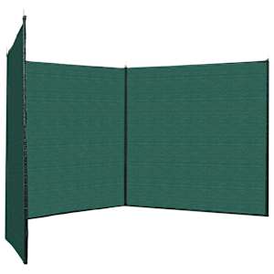 vidaXL Fence Windscreen HDPE 150x450 cm Green